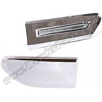 Çamurluk Sinyali F01 Sol (Beyaz) Krom Çerçeveli 2008-12